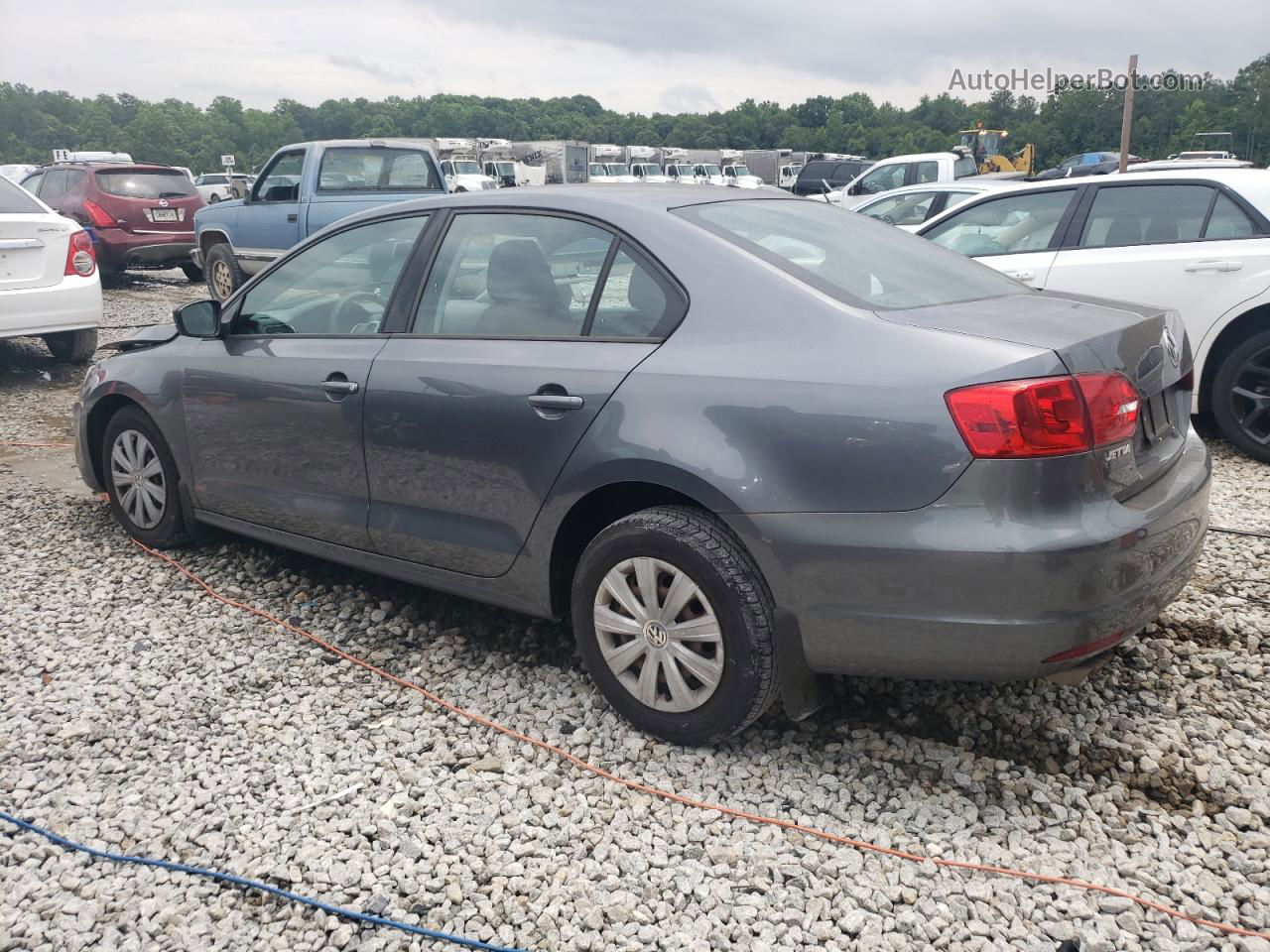 2013 Volkswagen Jetta Base Gray vin: 3VW2K7AJ5DM431226