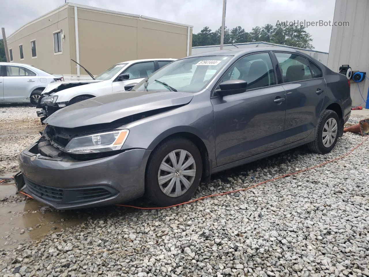 2013 Volkswagen Jetta Base Gray vin: 3VW2K7AJ5DM431226