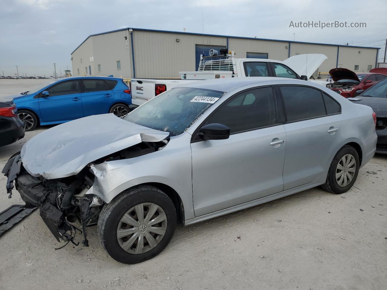 2014 Volkswagen Jetta Base Silver vin: 3VW2K7AJ5EM212753