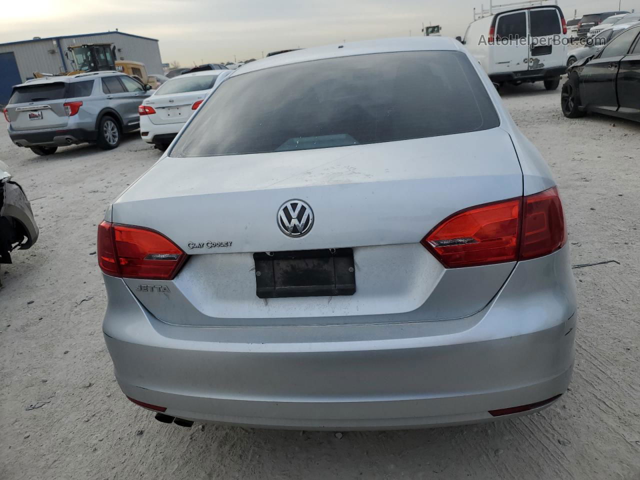 2014 Volkswagen Jetta Base Silver vin: 3VW2K7AJ5EM212753