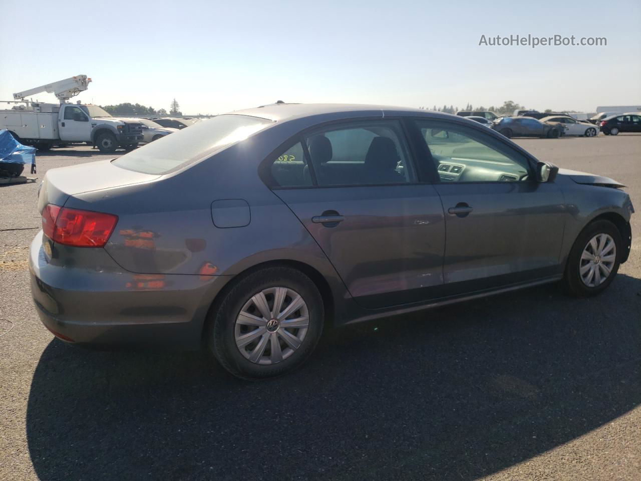 2014 Volkswagen Jetta Base Gray vin: 3VW2K7AJ5EM241072