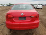 2014 Volkswagen Jetta Base Red vin: 3VW2K7AJ5EM378089