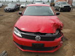 2014 Volkswagen Jetta Base Red vin: 3VW2K7AJ5EM378089