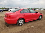 2014 Volkswagen Jetta Base Red vin: 3VW2K7AJ5EM378089