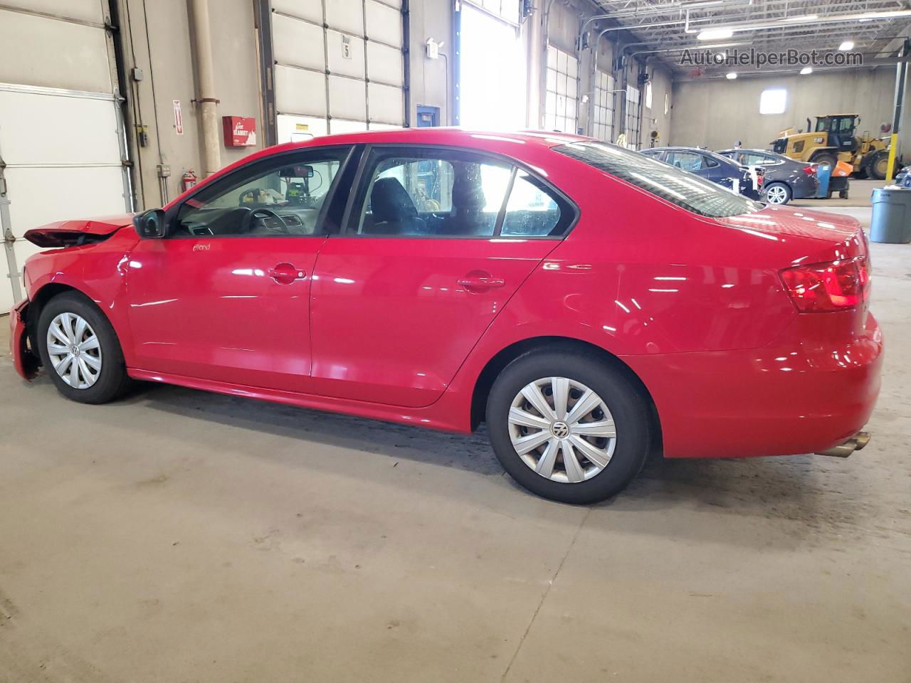 2014 Volkswagen Jetta Base Red vin: 3VW2K7AJ5EM432930