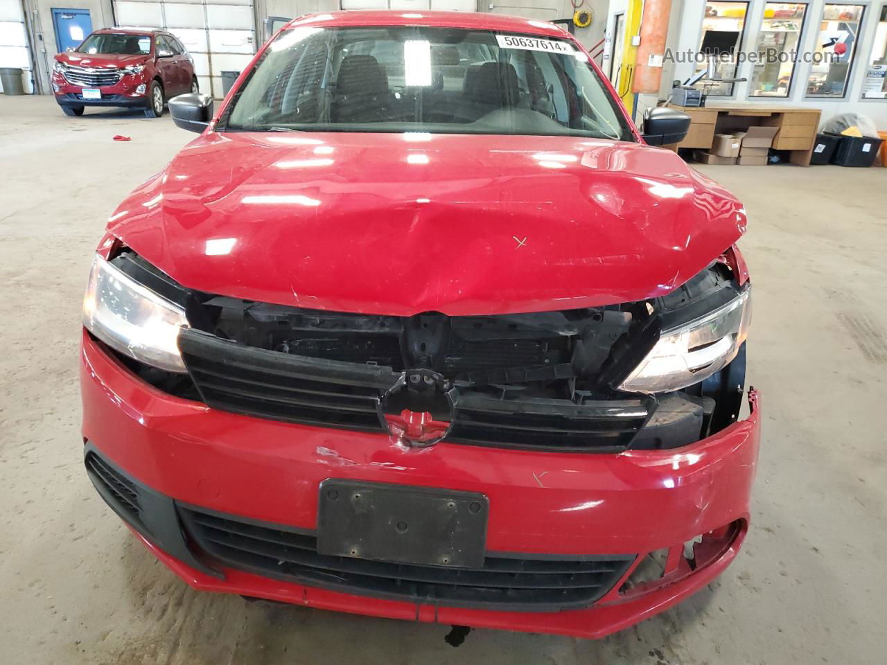 2014 Volkswagen Jetta Base Red vin: 3VW2K7AJ5EM432930