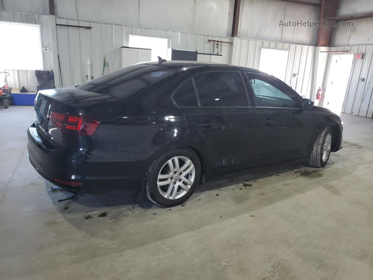 2015 Volkswagen Jetta Base Black vin: 3VW2K7AJ5FM230073