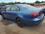 2015 Volkswagen Jetta Base Blue vin: 3VW2K7AJ5FM245625