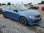 2015 Volkswagen Jetta Base Blue vin: 3VW2K7AJ5FM245625