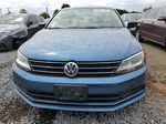 2015 Volkswagen Jetta Base Blue vin: 3VW2K7AJ5FM245625