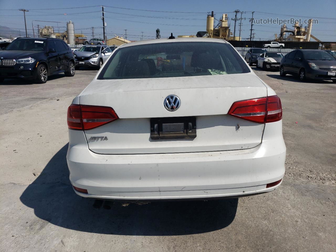 2015 Volkswagen Jetta Base White vin: 3VW2K7AJ5FM266104