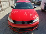 2015 Volkswagen Jetta Base Red vin: 3VW2K7AJ5FM273571