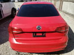 2015 Volkswagen Jetta Base Red vin: 3VW2K7AJ5FM273571