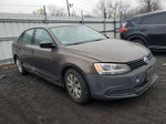 2011 Volkswagen Jetta Base Brown vin: 3VW2K7AJ6BM390246