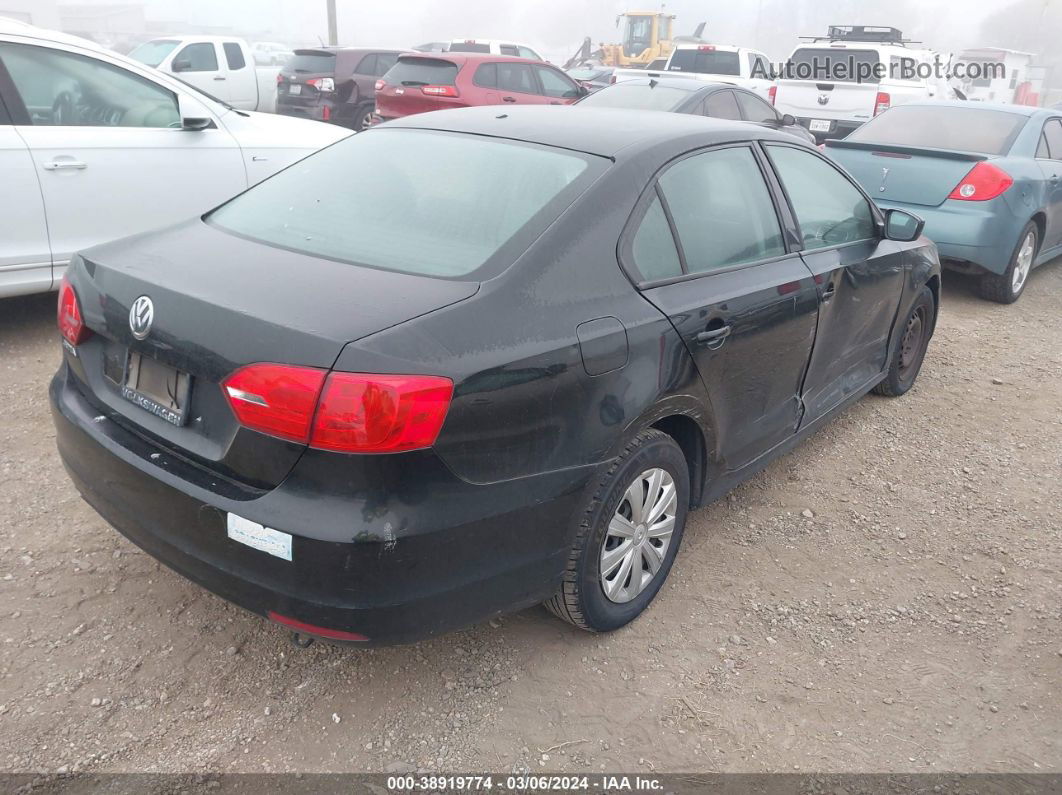 2011 Volkswagen Jetta 2.0l S Черный vin: 3VW2K7AJ6BM395687