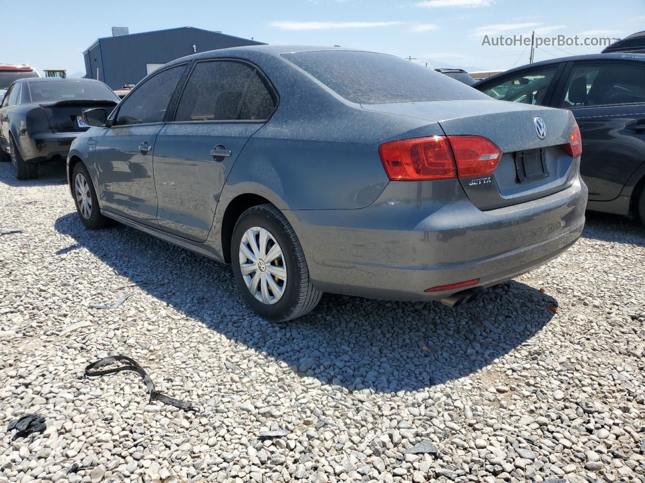 2012 Volkswagen Jetta Base Gray vin: 3VW2K7AJ6CM304192