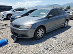 2012 Volkswagen Jetta Base Gray vin: 3VW2K7AJ6CM304192