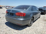 2012 Volkswagen Jetta Base Gray vin: 3VW2K7AJ6CM304192