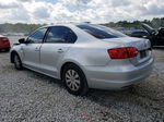 2013 Volkswagen Jetta Base Silver vin: 3VW2K7AJ6DM207012