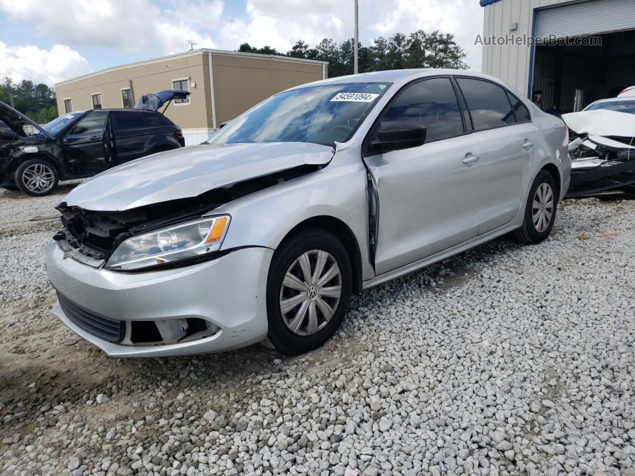 2013 Volkswagen Jetta Base Silver vin: 3VW2K7AJ6DM207012