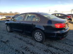 2013 Volkswagen Jetta Base Black vin: 3VW2K7AJ6DM281241