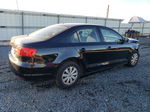 2013 Volkswagen Jetta Base Black vin: 3VW2K7AJ6DM281241