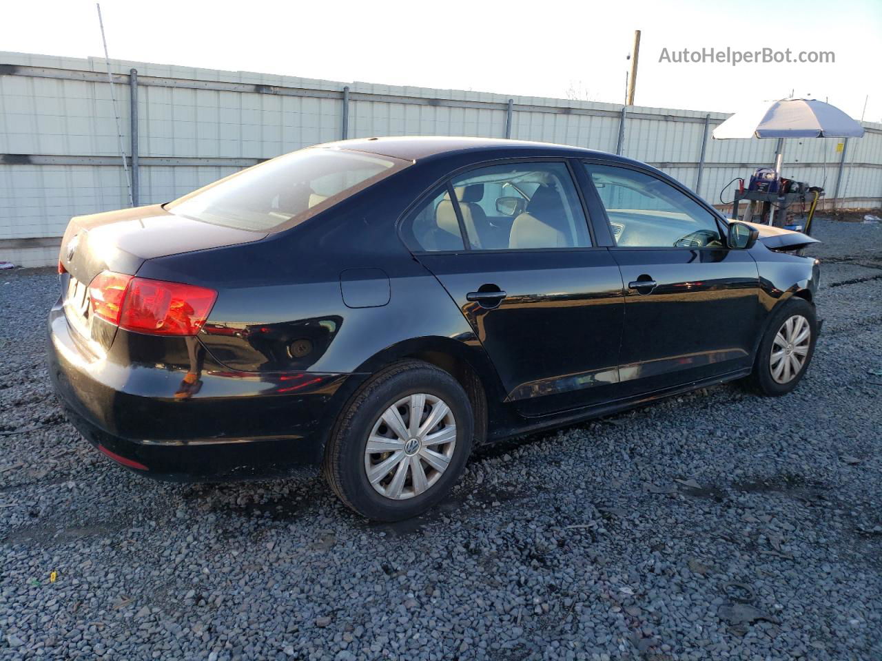 2013 Volkswagen Jetta Base Черный vin: 3VW2K7AJ6DM281241