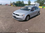 2014 Volkswagen Jetta 2.0l S Серебряный vin: 3VW2K7AJ6EM229173