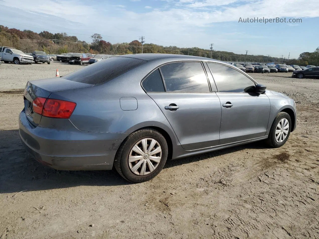 2014 Volkswagen Jetta Base Зеленый vin: 3VW2K7AJ6EM301554