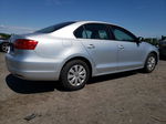 2014 Volkswagen Jetta Base Silver vin: 3VW2K7AJ6EM310206