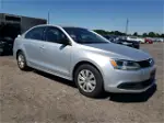 2014 Volkswagen Jetta Base Silver vin: 3VW2K7AJ6EM310206