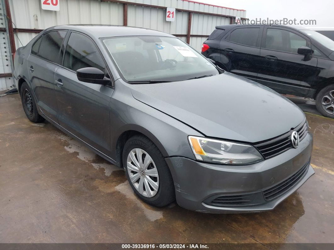 2014 Volkswagen Jetta 2.0l S Gray vin: 3VW2K7AJ6EM319083