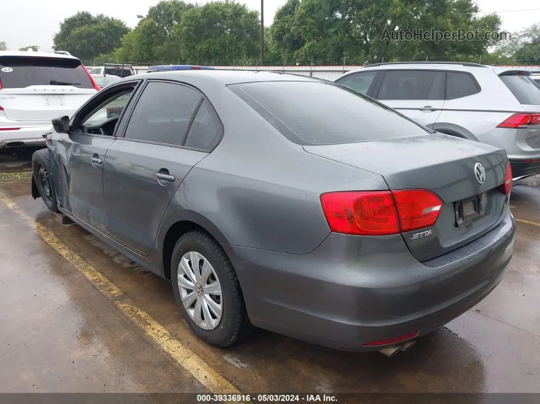 2014 Volkswagen Jetta 2.0l S Gray vin: 3VW2K7AJ6EM319083