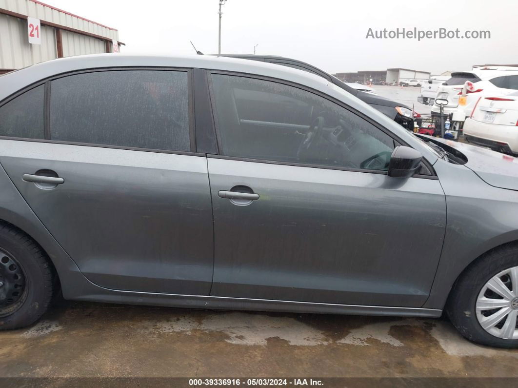 2014 Volkswagen Jetta 2.0l S Gray vin: 3VW2K7AJ6EM319083