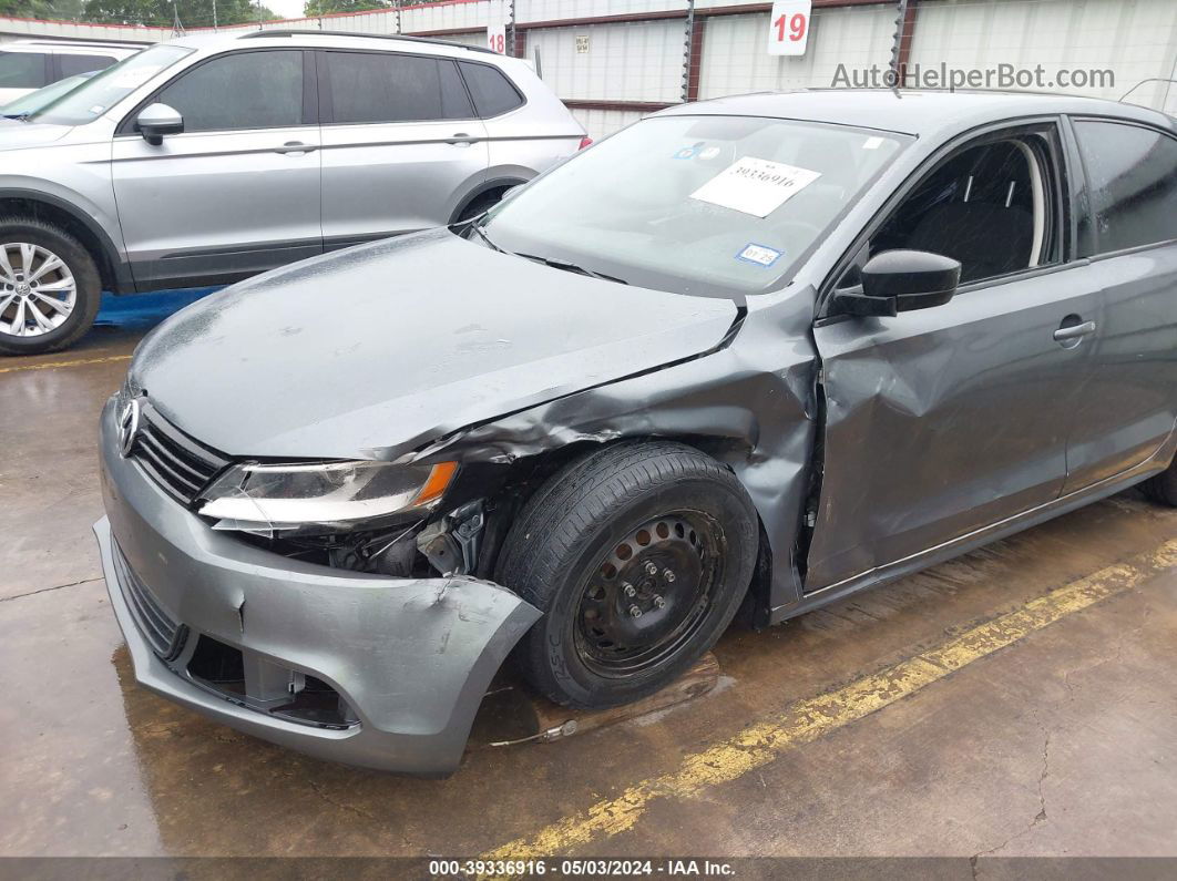 2014 Volkswagen Jetta 2.0l S Gray vin: 3VW2K7AJ6EM319083