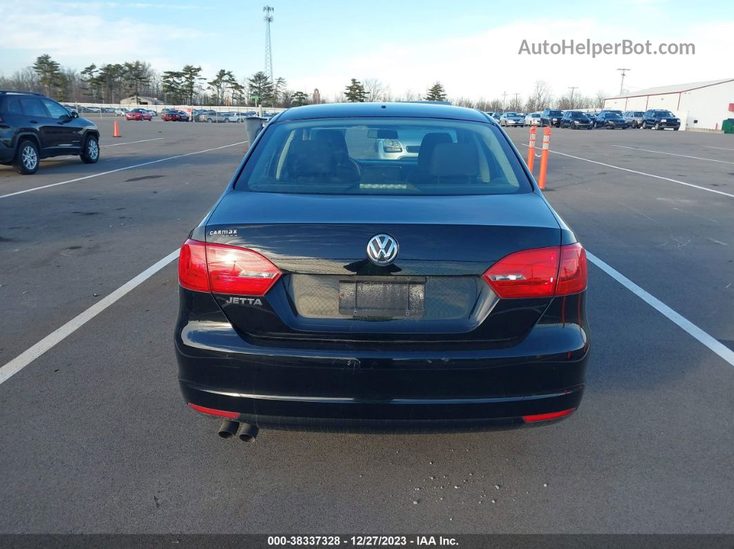 2014 Volkswagen Jetta 2.0l S Black vin: 3VW2K7AJ6EM369871