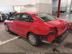 2015 Volkswagen Jetta 2.0l S Красный vin: 3VW2K7AJ6FM311986