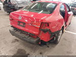 2015 Volkswagen Jetta 2.0l S Красный vin: 3VW2K7AJ6FM311986