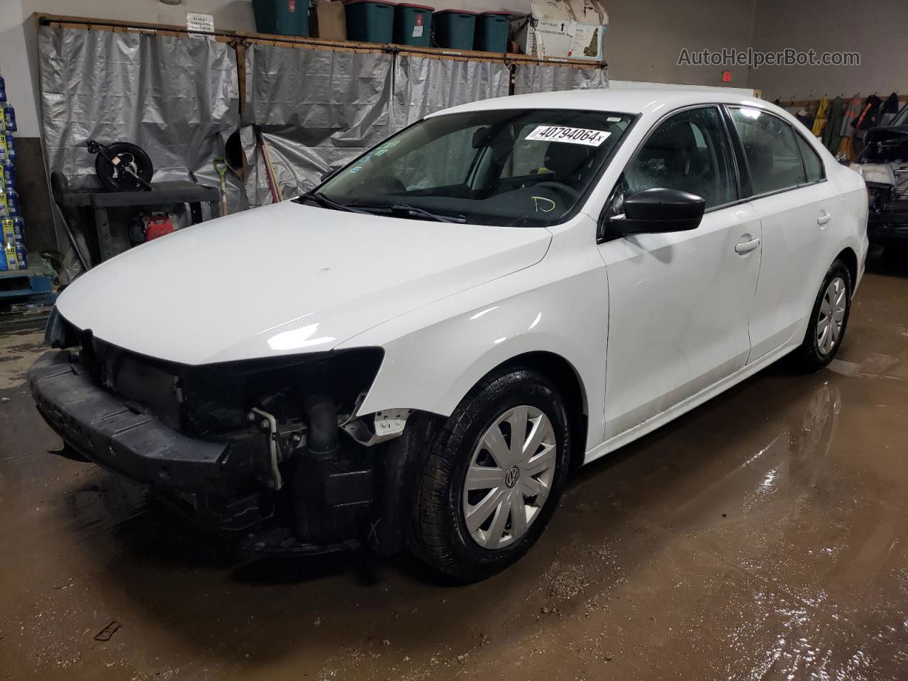 2015 Volkswagen Jetta Base White vin: 3VW2K7AJ6FM328075