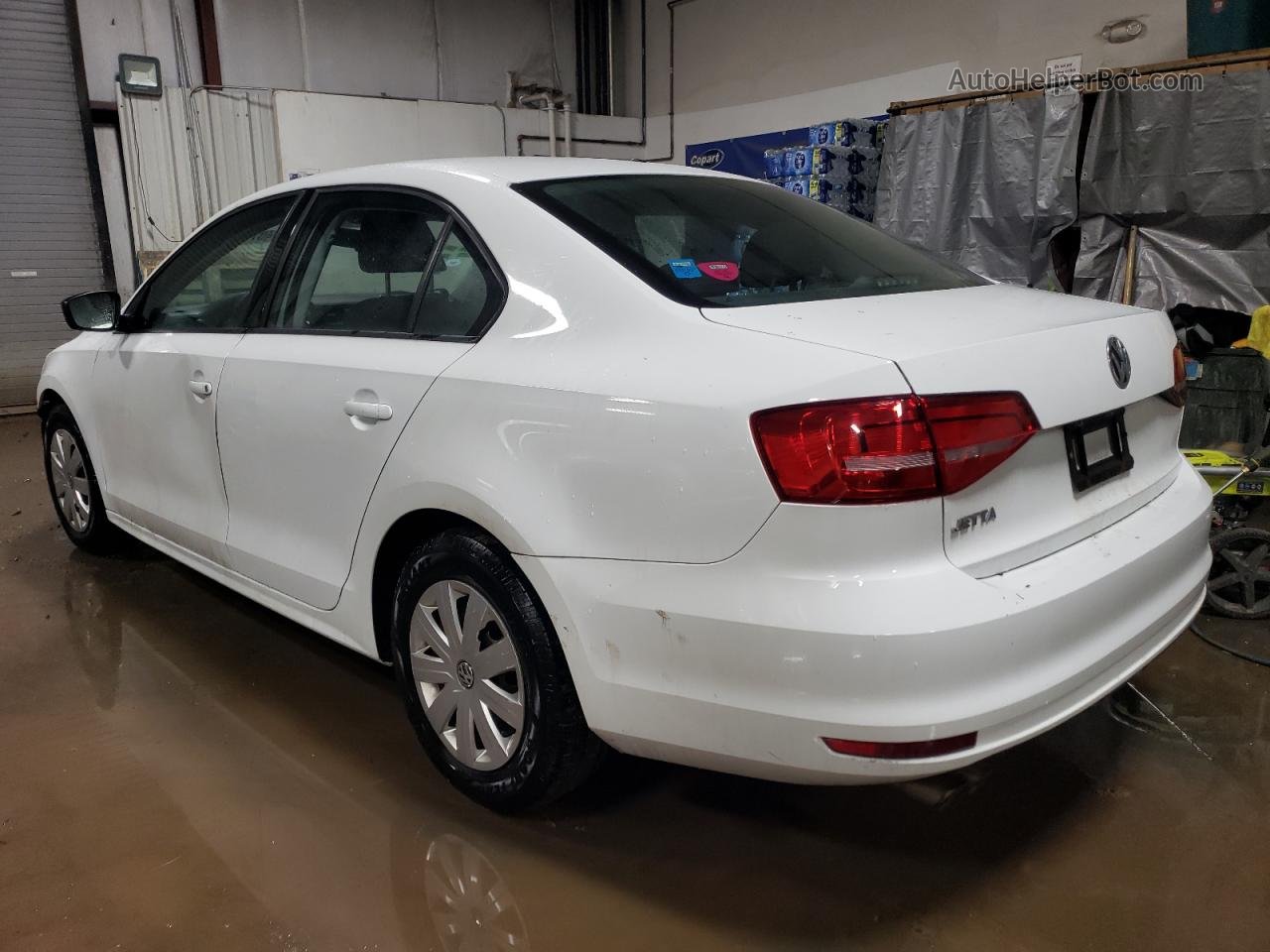 2015 Volkswagen Jetta Base White vin: 3VW2K7AJ6FM328075