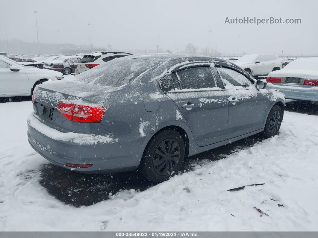 2015 Volkswagen Jetta 2.0l S Gray vin: 3VW2K7AJ6FM342848