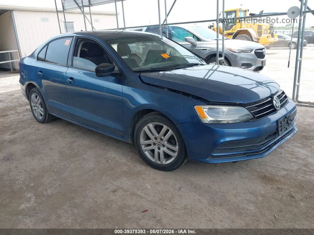 2015 Volkswagen Jetta 2.0l S Blue vin: 3VW2K7AJ6FM358063