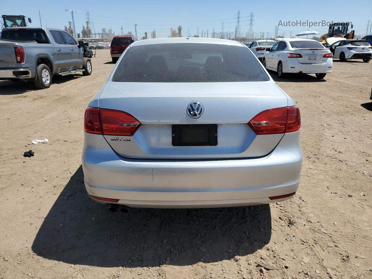 2011 Volkswagen Jetta Base Silver vin: 3VW2K7AJ7BM396184