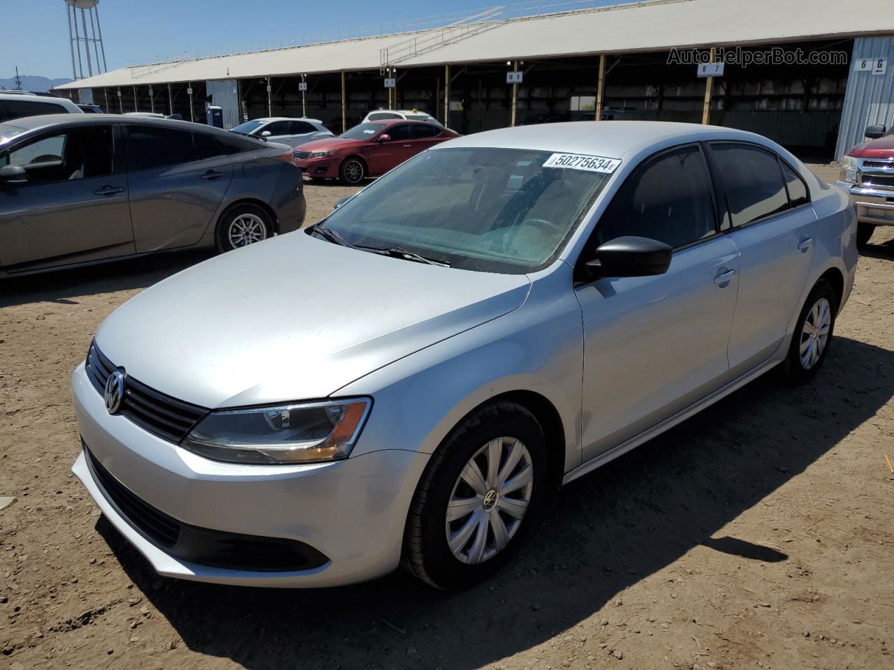 2011 Volkswagen Jetta Base Silver vin: 3VW2K7AJ7BM396184