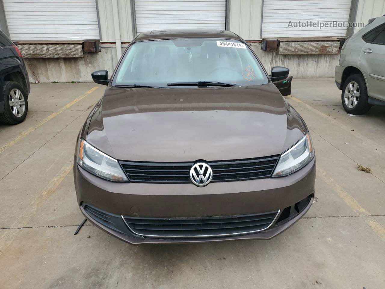 2012 Volkswagen Jetta Base Brown vin: 3VW2K7AJ7CM324855