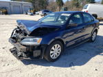 2012 Volkswagen Jetta Base Blue vin: 3VW2K7AJ7CM403202