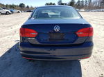 2012 Volkswagen Jetta Base Blue vin: 3VW2K7AJ7CM403202