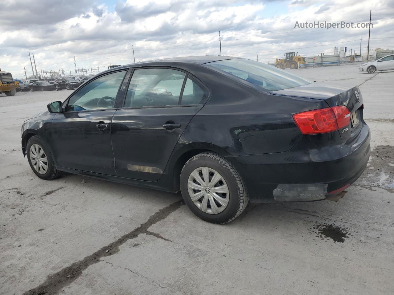 2013 Volkswagen Jetta Base Black vin: 3VW2K7AJ7DM266750