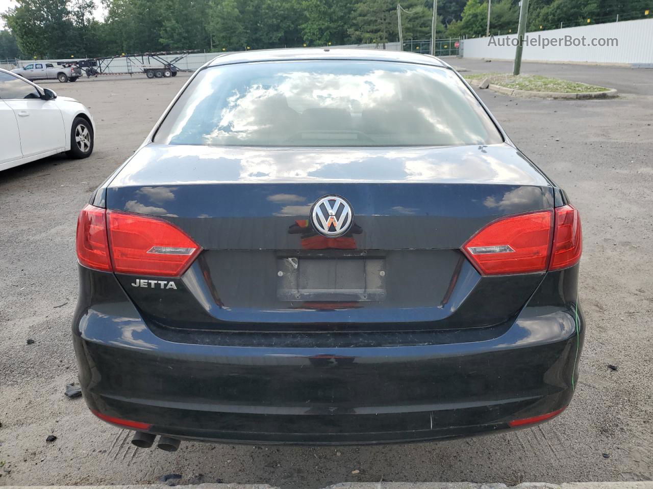 2013 Volkswagen Jetta Base Black vin: 3VW2K7AJ7DM361759