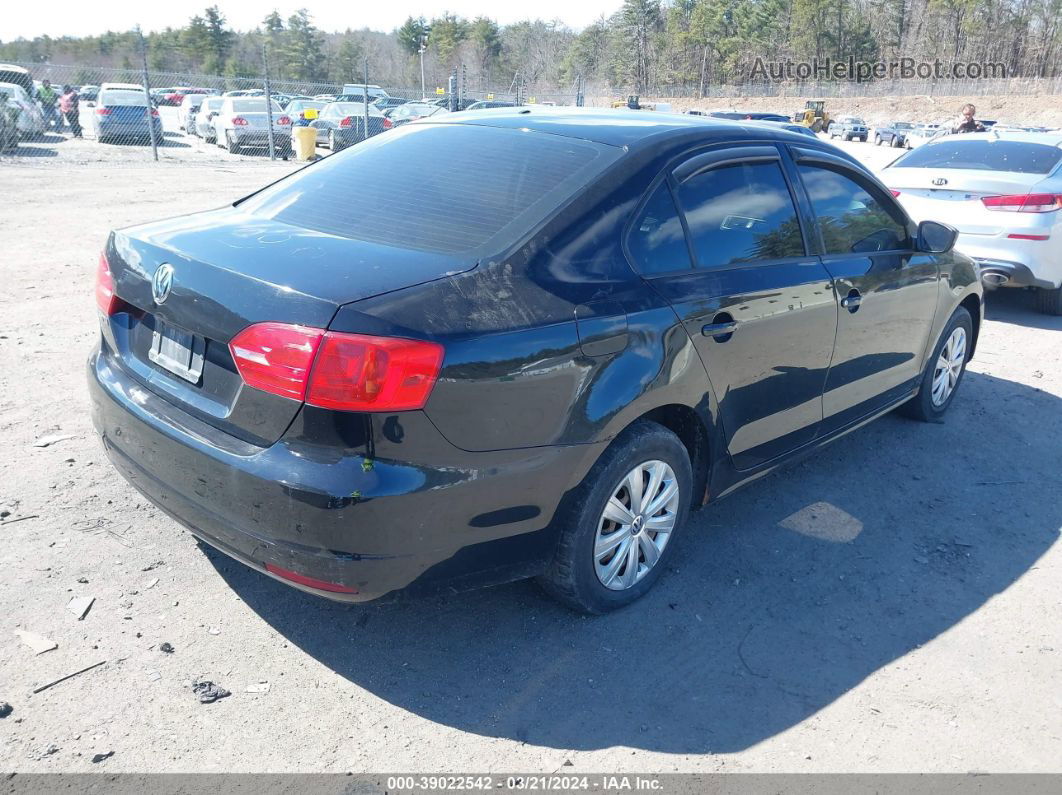 2013 Volkswagen Jetta 2.0l Base Black vin: 3VW2K7AJ7DM374480